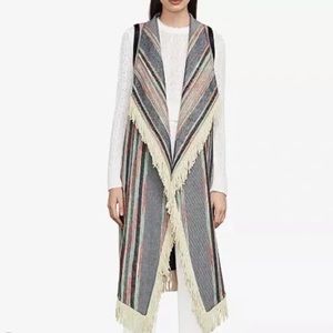 BCBG Galiena maxi fringe vest
